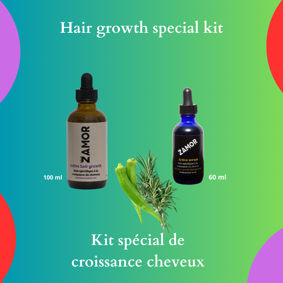 Kit professionnel de pousse de cheveux bio pour de meilleurs cheveux